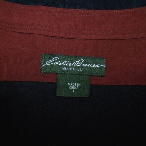 Eddie Bauer Dress Womens 8 Colorblock Sleeveless Lined Scoop Neck Black Brown - Picture 8 of 10